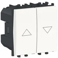 Intrerupator jaluzele 2 module Schneider Easy Styl LMR0712001, alb