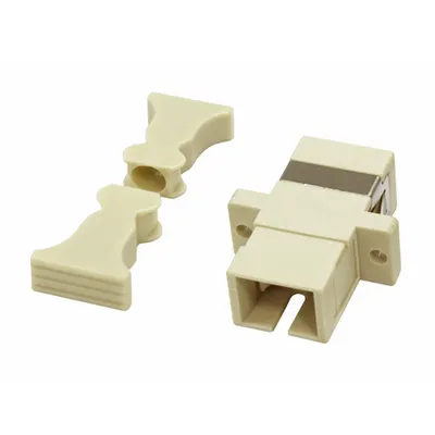 Cuplor FO SC-Simpl,plastic,Multimode,fosfor-bronz,flansa,gri