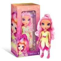 Păpușă de colecție, Nebulous Star, personaj Petulia, cu păr roz și accesorii magice, 38 cm