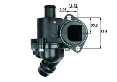 Termostat lichid racire (105 C, in carcasa) potrivit AUDI A4 B6, A4 B7; SEAT EXEO, EXEO ST 1.6 1.8 2.0 11.00-09.10