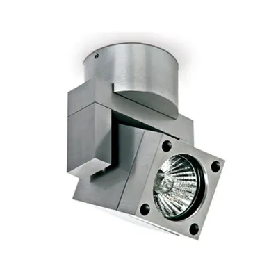 Lugno patrat, GU10, 35W, IP54, aluminiu