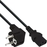 Cablu de alimentare PC Schuko la IEC C13 5m Negru, InLine IL16655