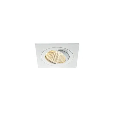 Spot incastrat, NEW TRIA 110 Ceiling lights, white single-headed LED, 3000K, square, white, 38°, 16W, incl. driver, clip springs