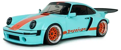 Model de colecție SOLIDO Modern: Automobile - Porsche 911 (930 3.0) KS-R By Khyzyl Saleem, Blue Racer, 2026