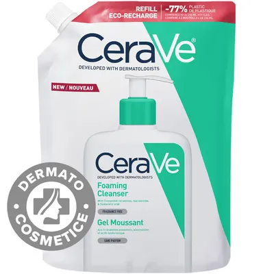 Rezerva Gel de curatare spumant piele normal-grasa, 473ml, CeraVe