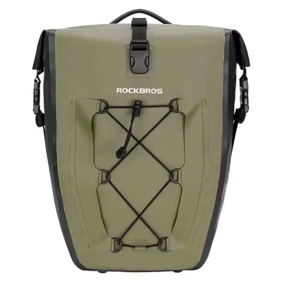 Geantă portbagaj RockBros AS-002-2, 25 L, impermeabilă, negru-verde