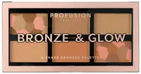 Profusion Cosmetics Paletă bronzantă Bronze & Glow Mini, 6 culori