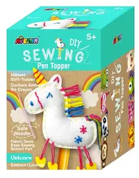 Set creativ Avenir - Coase-ți singur Topper creion, Unicorn