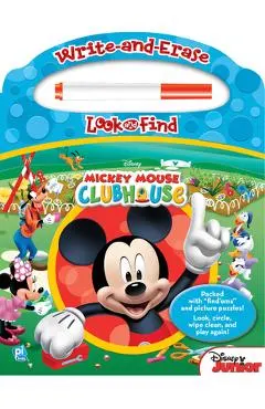 Disney - Mickey Mouse Clubhouse - Write-And-Erase Look and Find Wipe Clean Board [With Marker]
