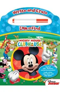Disney - Mickey Mouse Clubhouse - Write-And-Erase Look and Find Wipe Clean Board [With Marker]