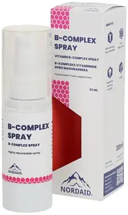 B-Complex Spray de gură, mentă, 30 ml, Nordaid