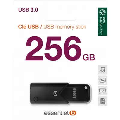 Memorie Externa USB-A 3.2 Essentiel-B B120, 256Gb EKMMD256123EB