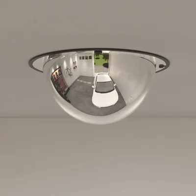 vidaXL Oglindă circulară cu cupolă completă, Ø30 cm, acrilică