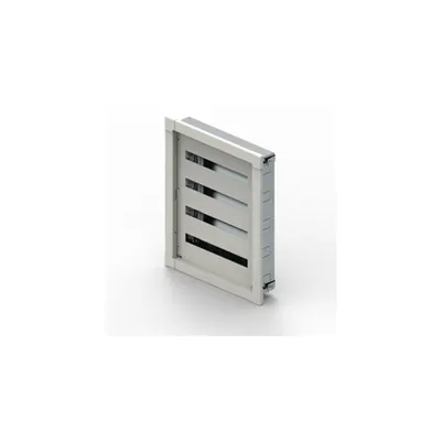 Tablou metalic modular XL³ S 160 montaj incastrat 24-module pe rand cu fixing lugs - RAL 9003 - 4 randuri - 96 module - 812x667x138 mm