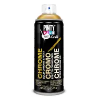 Spray vopsea efect crom auriu C151 Pintyplus 400 ml, decorativ, pentru metal si plastic