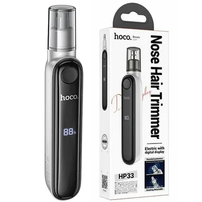 Aparat Tuns Ingrijire Nas, Hoco HP33, Nose Hair Trimmer, 400mAh, Afisaj LED, Gri Engros