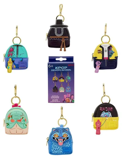 Pandantiv pentru rucsac Loungefly Animation: KPop Demon Hunters - Backpack, Mystery Mini, sortiment