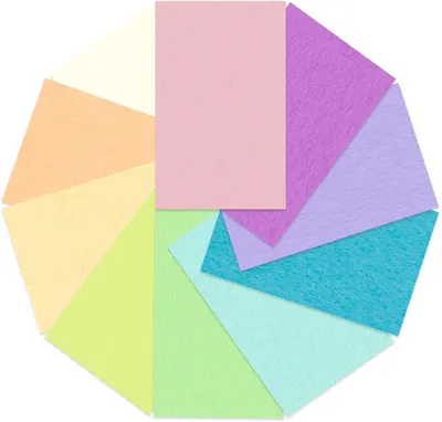 Set de 50 de coli cartonate în culori pastelate, A4