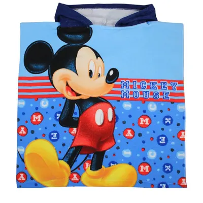 Prosop de baie pentru copii, tip poncho, multicolor, 50x100 cm, So fun, Mickey Mouse Engros