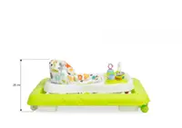 Premergator copii Toyz Nel Brown,pliabil compact, cu roti pivotante,inaltime reglabila pe 3 nivele,panou educational cu sunete detasabil si opritori de siguranta,pana la 12kg