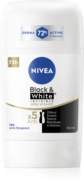 Deodorant stick Engros Nivea 50ml Woman Black&white Silky Smooth