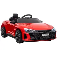 HOMCOM Masina electrica pentru copiii 37-60 luni Licenta Audi cu claxon si butoane muzicale, centuri de siguranta | Aosom Romania