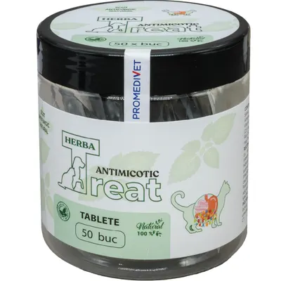 Herba-Treat tablete pisici antimicotic cutii 50 tbl*0.3gr