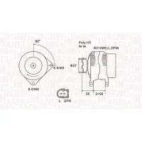 Generator/alternator MAGNETI MARELLI 063731675010