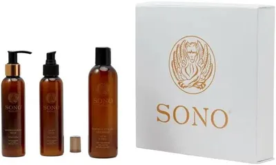 Sono Gold Set - Șampon, Mască și Mască Spray, 250 + 2 х 150 ml