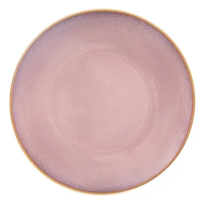 Farfurie roz din ceramică ø 27 cm Glaze – Orion