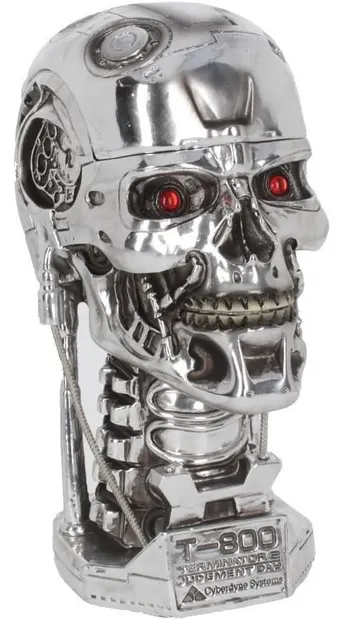 Cutie de depozitare Nemesis Now Movies: Terminator - T-800 Head, 21 cm