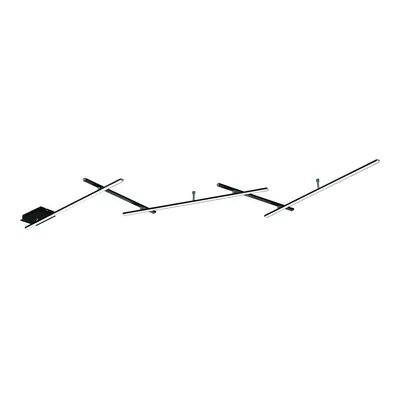 Plafonieră negru-mat LED cu intensitate reglabilă 50x245 cm Indira – Trio