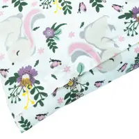 Fata de perna pentru copii Kerstin Bunny Pink 40x60 cm,realizat din bumbac certificat OEKO TEX,inchidere cu fermoar