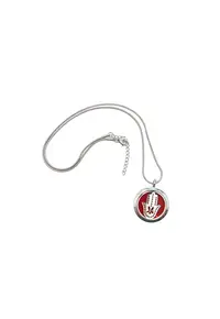 Medalion Aromaterapie - tip difuzor pentru uleiuri esentiale - model Fatima - cu Lant Snake din Otel Inoxidabil - 25 cm