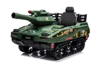 Tanculet electric pentru copii Kinderauto Commander 110W 12V 12Ah, color Army Green