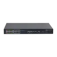 Switch cu 18 porturi Dahua LR2218-16ET-240-V2, 8 porturi ePoE, 8 porturi PoE, 2 porturi SFP, buget 240W, cu management