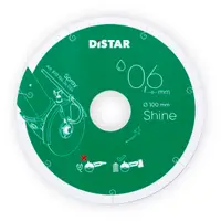 Disc diamantat DiStar Shine ultra-subtire (0.6mm) pt. Gresie portelanata, placi ceramice - 125x22.23 (mm) Super Premium - DiStar-11127457030