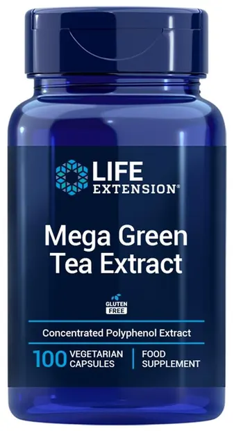 Extract de ceai verde Mega, 100 capsule, Life Extension