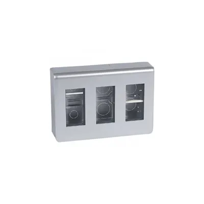 Cutie aparenta - pentru 3x4 module - Alu