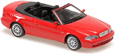 Model de colecționar MINICHAMPS Modern: Mașini - Volvo C 70 Cabriolet (1998) (Red)