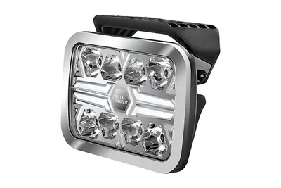 Far universal stanga dreapta (dreptunghiular, BLADE, LED, 12 24V, 36W, latime 222mm, inaltime 153mm, adancime: 58mm, transparent, aluminiu, negru crom, lumini pozitie, lungime cablu: 500mm)
