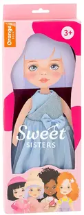 Orange Toys Sweet Sisters Sweet Sisters Set de îmbrăcăminte pentru păpuși - Rochie din satin albastru