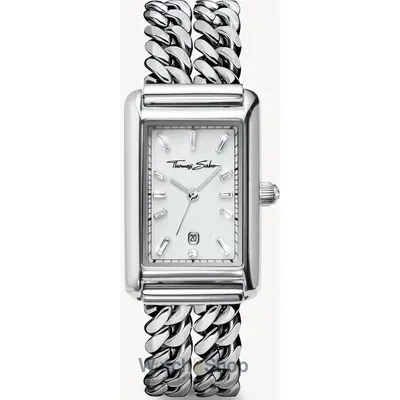 Ceas Thomas Sabo Thomas Sabo WA0428-201-201 Ladies Watch Rectangular Silver-Colored 22mm 3ATM