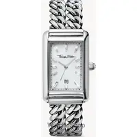 Ceas Thomas&nbsp;Sabo Thomas Sabo WA0428-201-201 Ladies Watch Rectangular Silver-Colored 22mm 3ATM