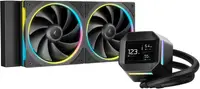 Cooler lichid DeepCool - LM240 ARGB, 2x120 mm, negru