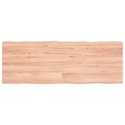 vidaXL Blat masă, 140x50x(2-4) cm, maro, lemn tratat contur organic