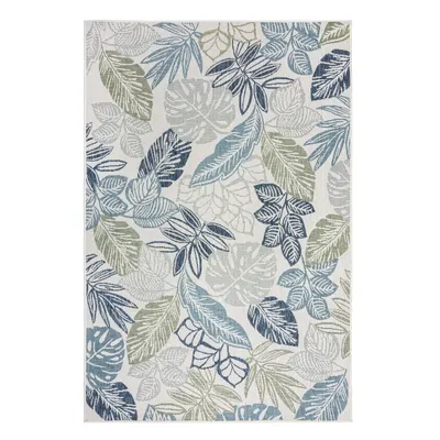 Covor pentru exterior și interior verde/albastru 120x170 cm Bella Leaf – Flair Rugs