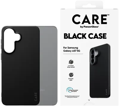 Husă CARE - Black, Galaxy A57 5G, negru