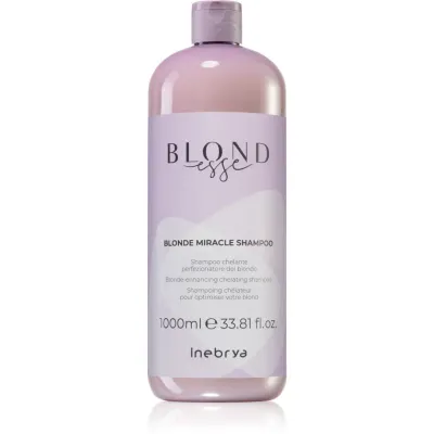 Inebrya BLONDesse Blonde Miracle Shampoo șampon detoxifiant pentru curățare pentru par blond 1000 ml