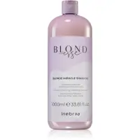 Inebrya BLONDesse Blonde Miracle Shampoo șampon detoxifiant pentru curățare pentru par blond 1000 ml